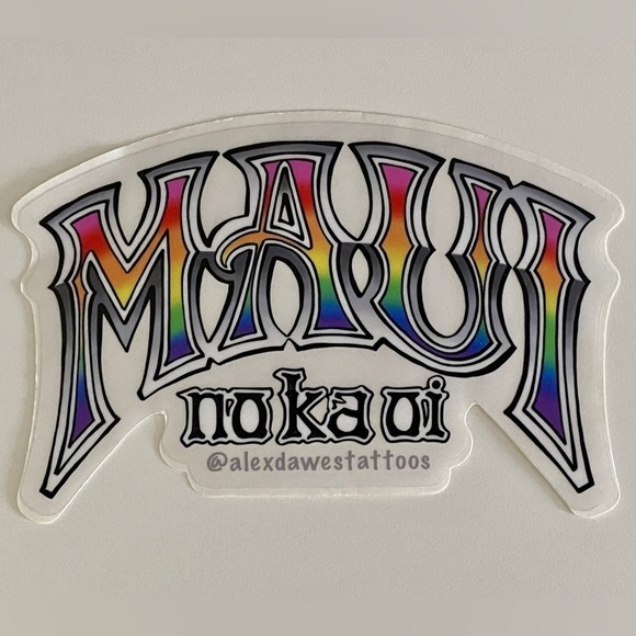MAUI No Ka Oi “Maui is the Best” Sticker - Picture 1 of 1